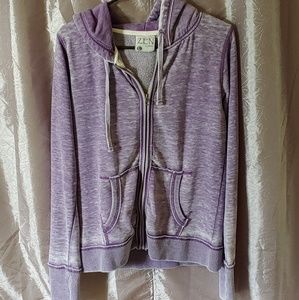 Purple zip up hoodie